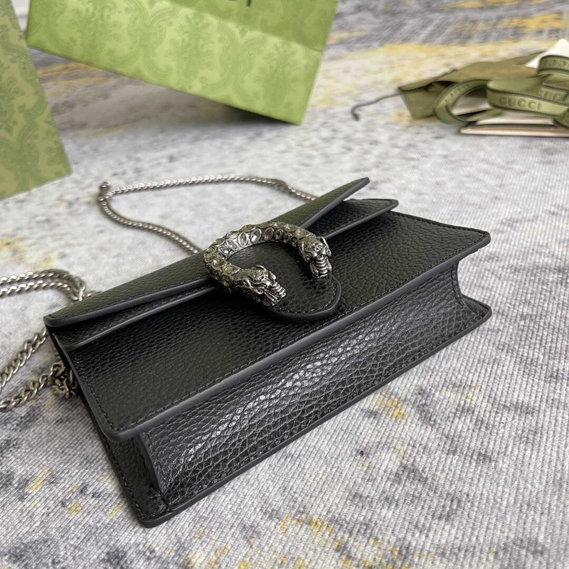 g*u*i dionysus gg S*per mini bag black