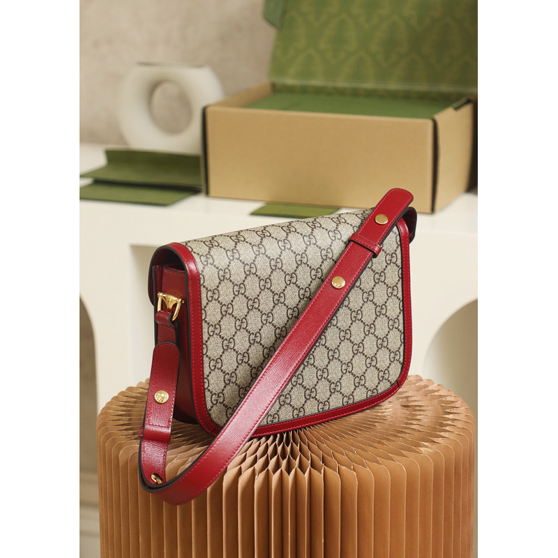 G*u*i horsebit 1955 small bag red