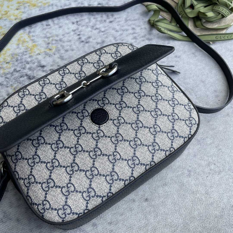 G*u*i horsebit 1955 schultertasche bag navy blue