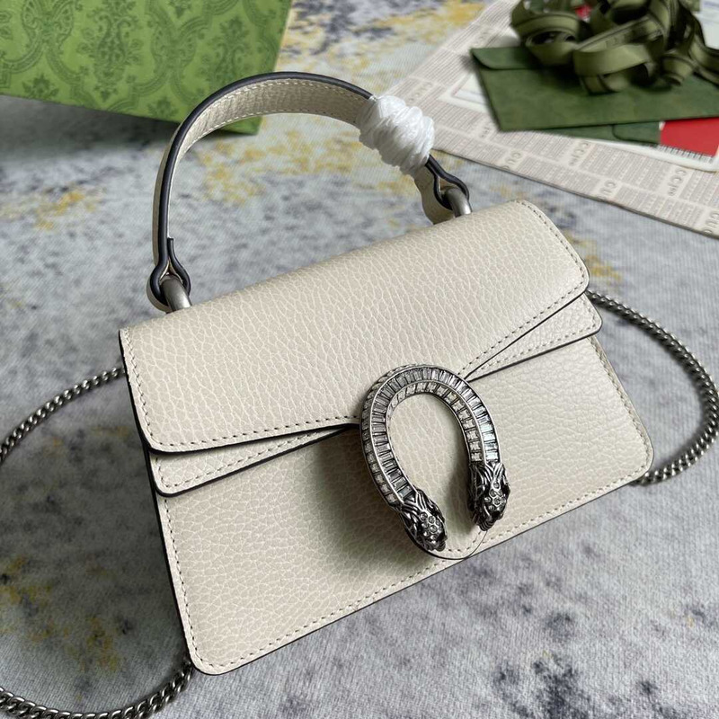 g*u*i women S*per mini leather shoulder bag weißes