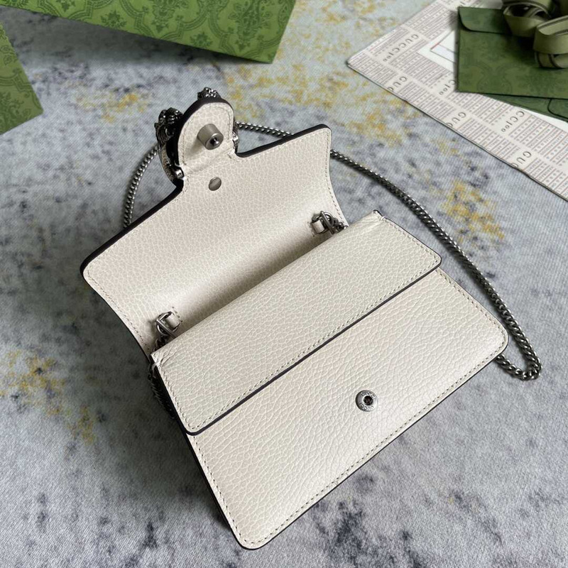 g*u*i women S*per mini leather shoulder bag weißes