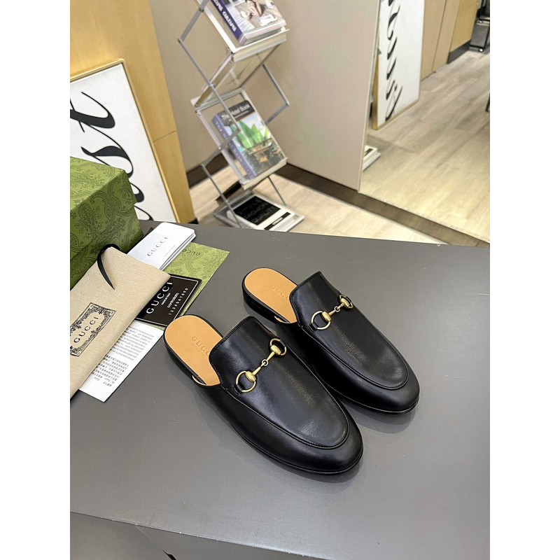 G*u*i slipper princetown aus leder slipper black