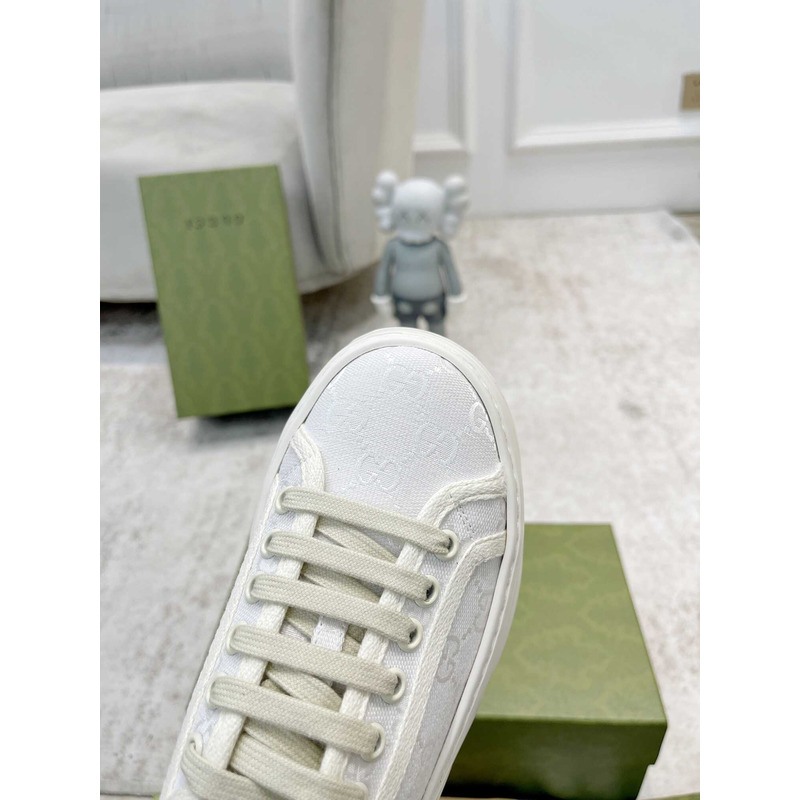 G*u*i gg printed thick-soled sneakers white