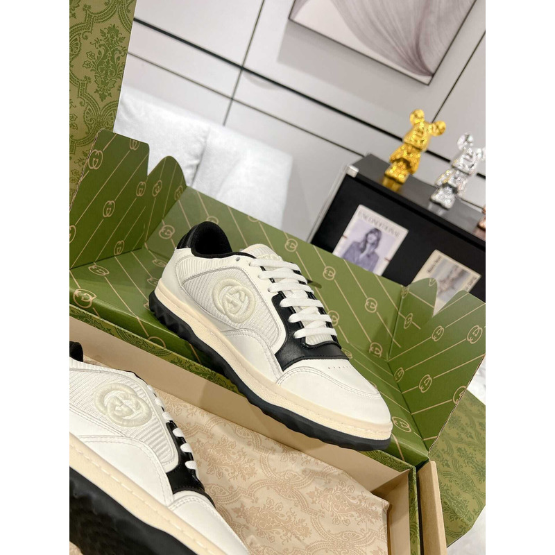 G*u*i mac80 sneakers off white and black fabric insert