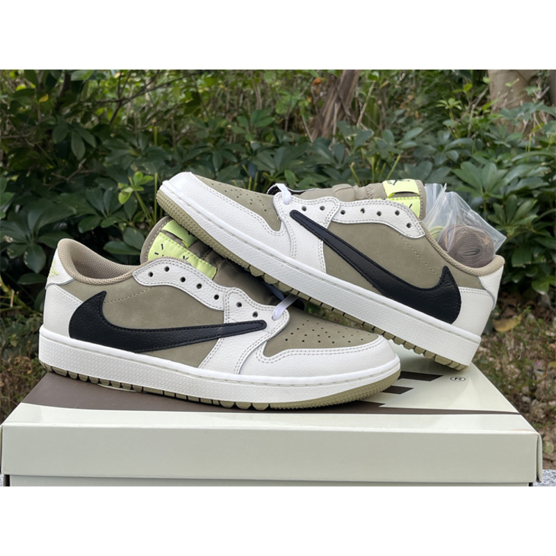 Jordan 1 Retro Low Golf Travis Scott Neutral Olive