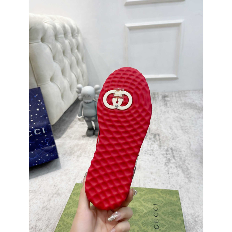 G*u*i mac80 high-top-damensneakers schwarzes leder