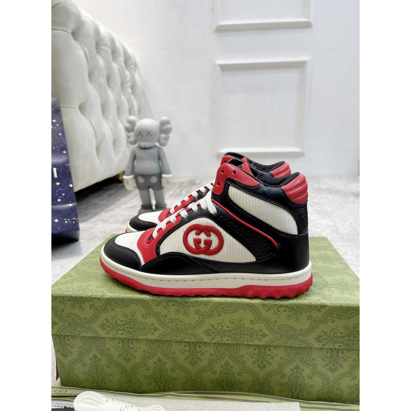 G*u*i mac80 high-top-damensneakers schwarzes leder