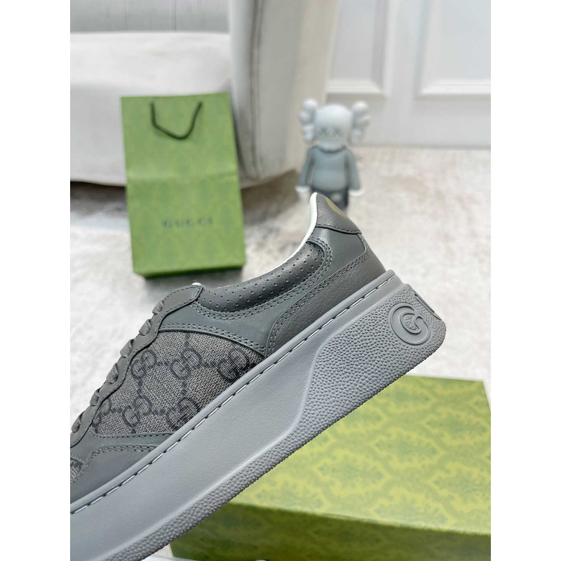 g*u*i damensneaker mit gg grey und grauer gg S*p*e-canvas