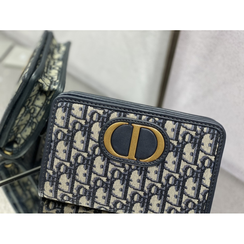 D*or 2-in-1 30 montaigne pouch D*or oblique jacquard blue
