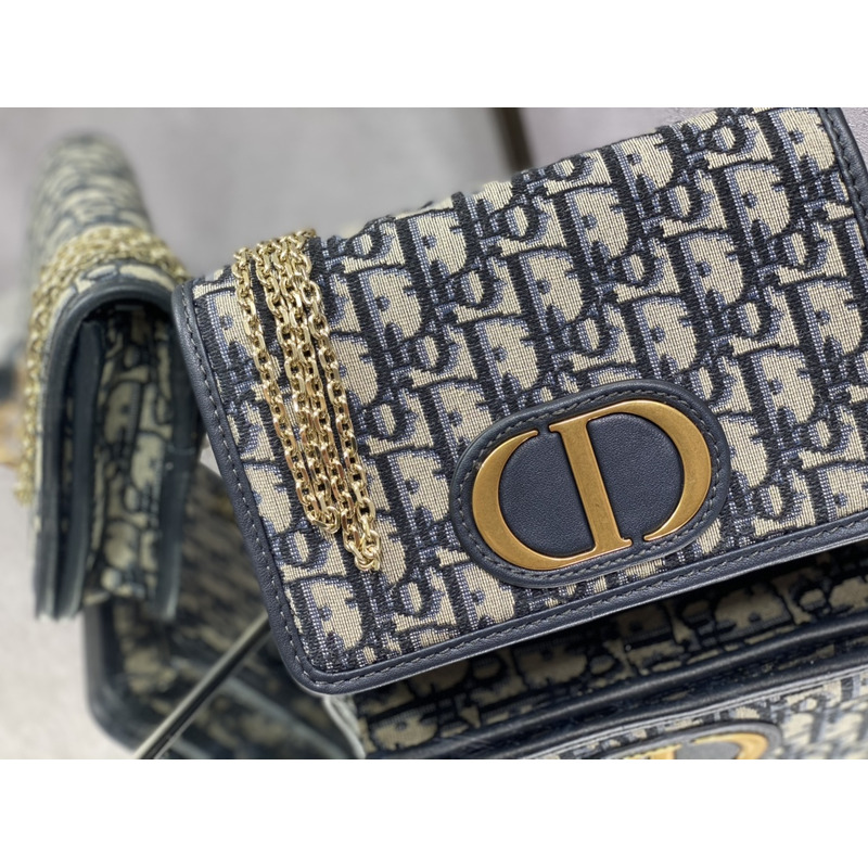 D*or 2-in-1 30 montaigne pouch D*or oblique jacquard blue