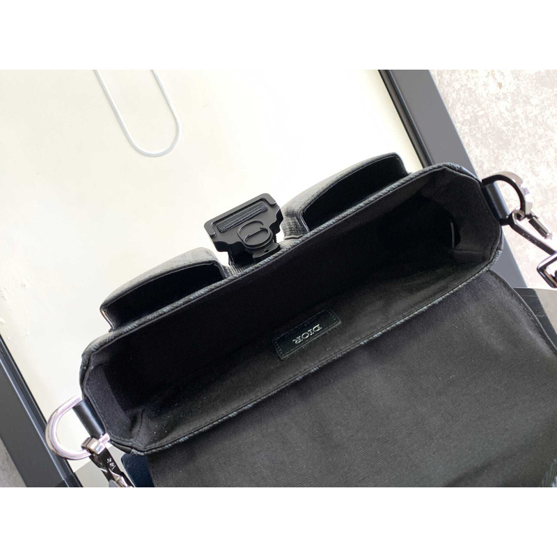 d*or hit the road bag with strap black cd Di*m*nd canvas