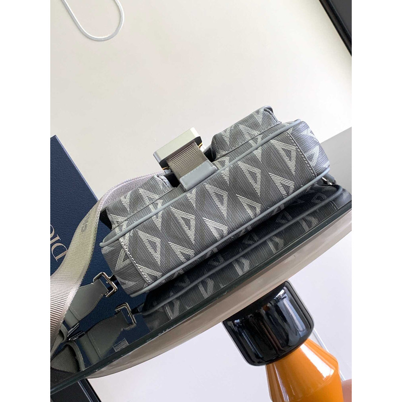 d*or hit the road bag with strap d*or gray cd Di*m*nd canvas