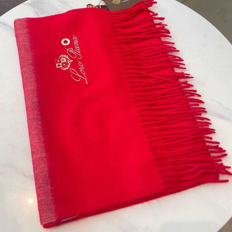 Loro piana Cashmere Scarf Red