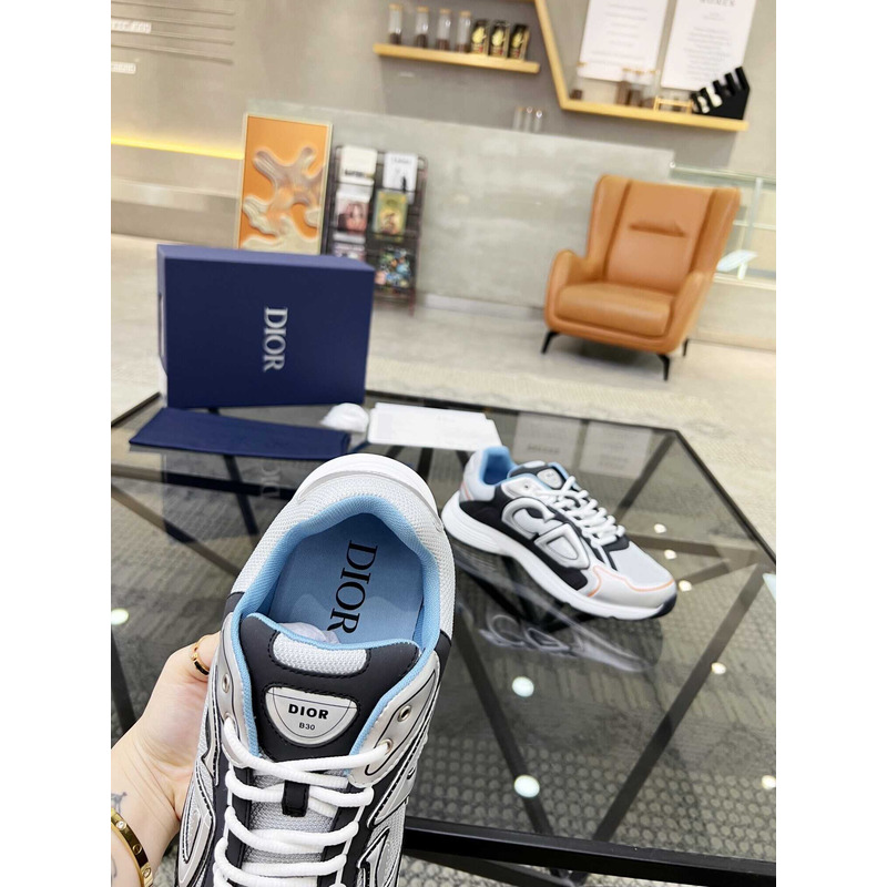 D*or  b30 sneakers grey mesh and grey and black technical fabric