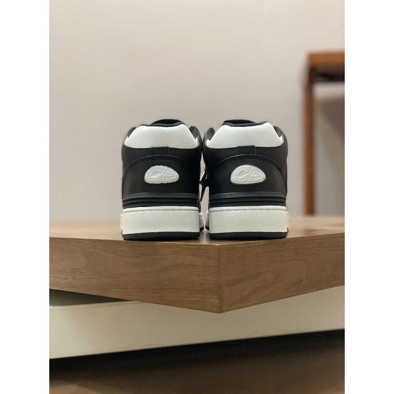 D*or b57 mid-top sneaker calfskin black