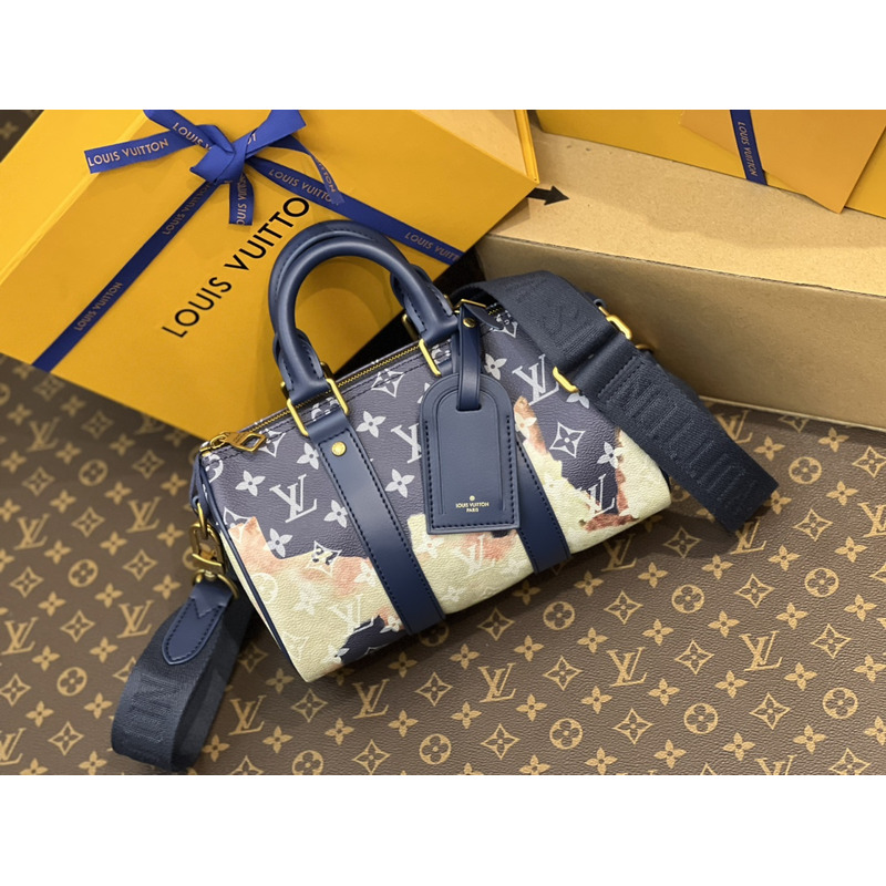 l**is V*t*n keepall bandoulière 25 ink blue