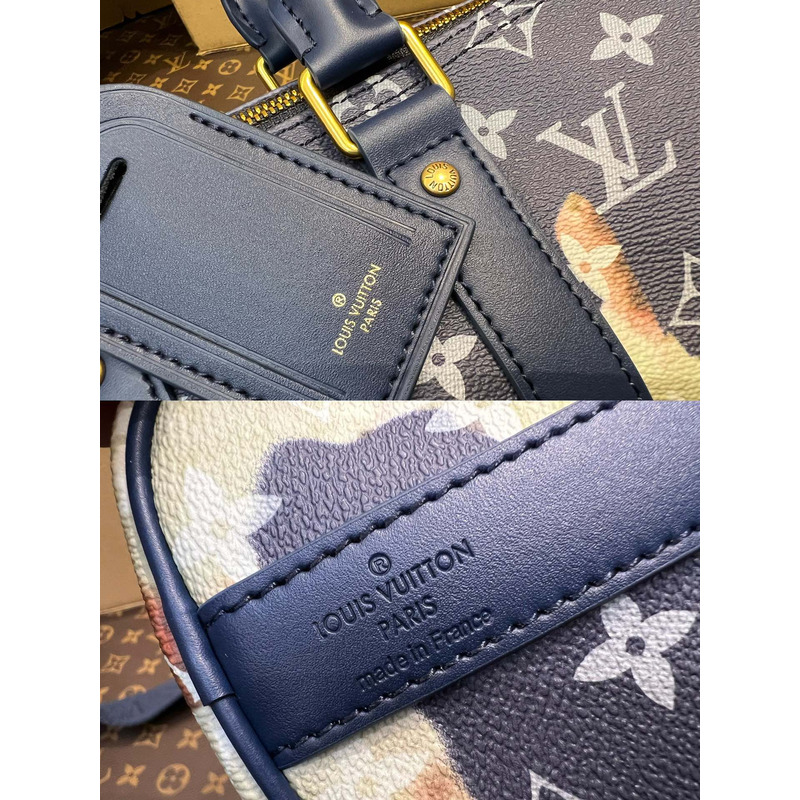 l**is V*t*n keepall bandoulière 25 ink blue
