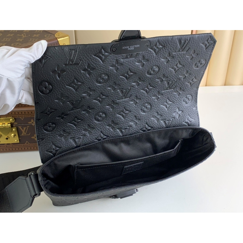 l**is V*t*n s-cape messenger taurillon monogram embossed cowhide leather