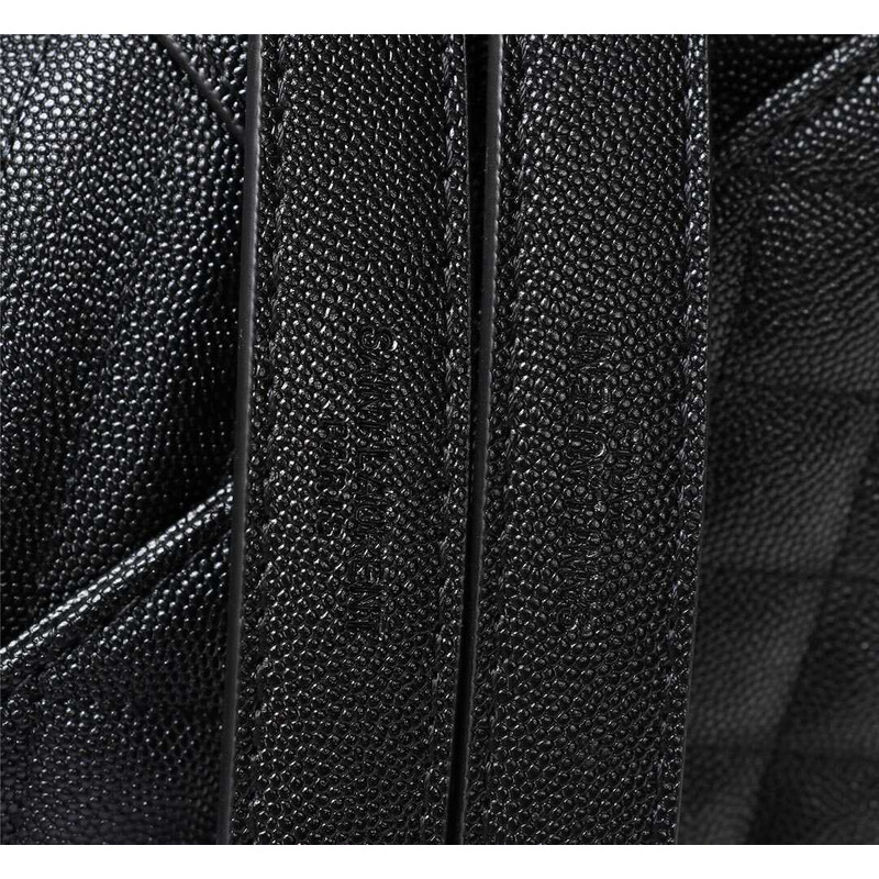 Saint Laurent Envelope Large In Guilted Grain De Poudre Embossed Leather