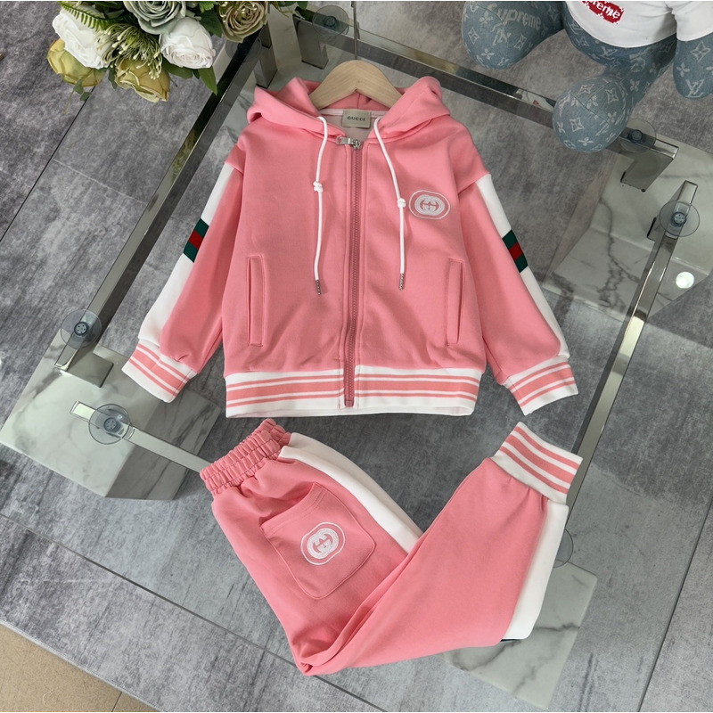 G*u*i children sports clothes set pink