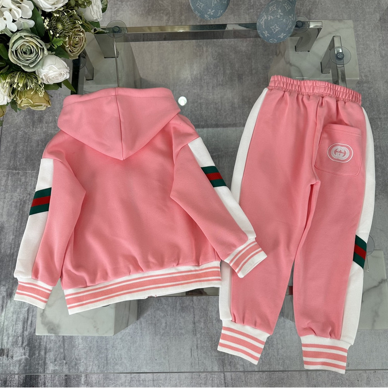 G*u*i children sports clothes set pink