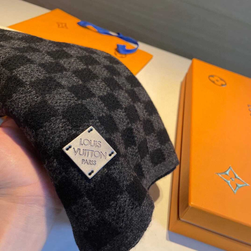 l**is V*t*n néo petit damier scarf nathracite