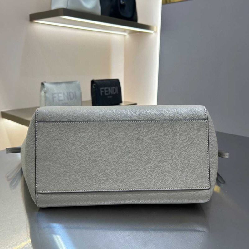 F**di origami medium bag leather handbags variety of grey