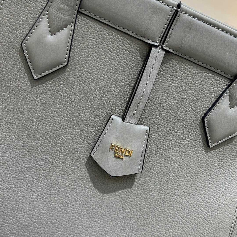 F**di origami medium bag leather handbags variety of grey