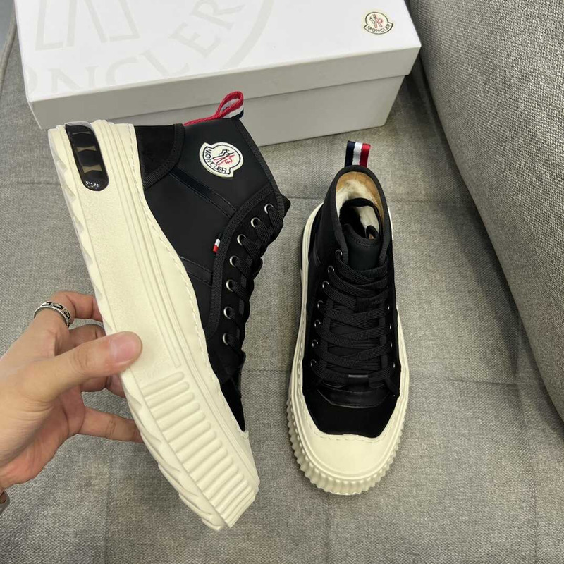 Moncler High Top Sneakers Black