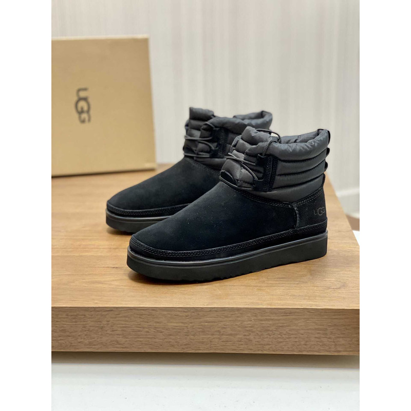 UGG Classic Mini Lace-up Weather Boots Black