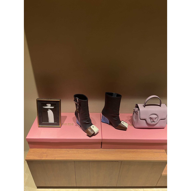 l**is V*t*n patti wedge half boots multicolor