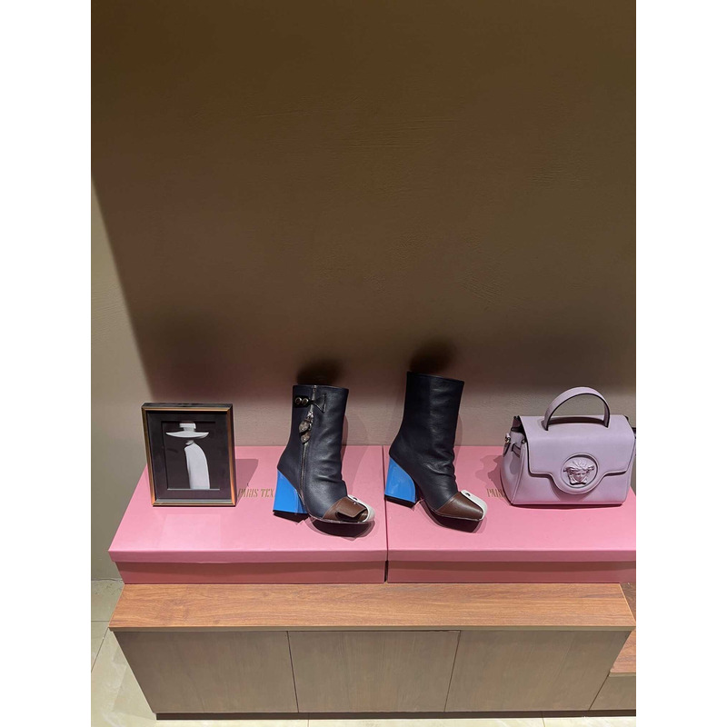 l**is V*t*n patti wedge half boots multicolor