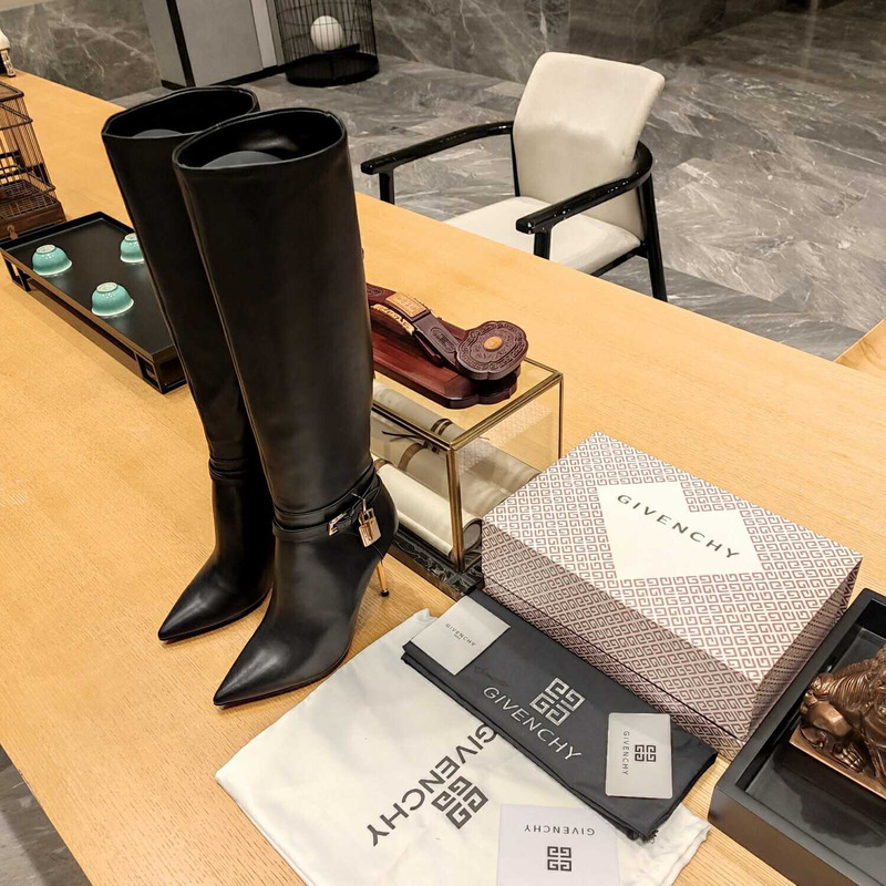 Givenchy G Cube Heeled Boots Black