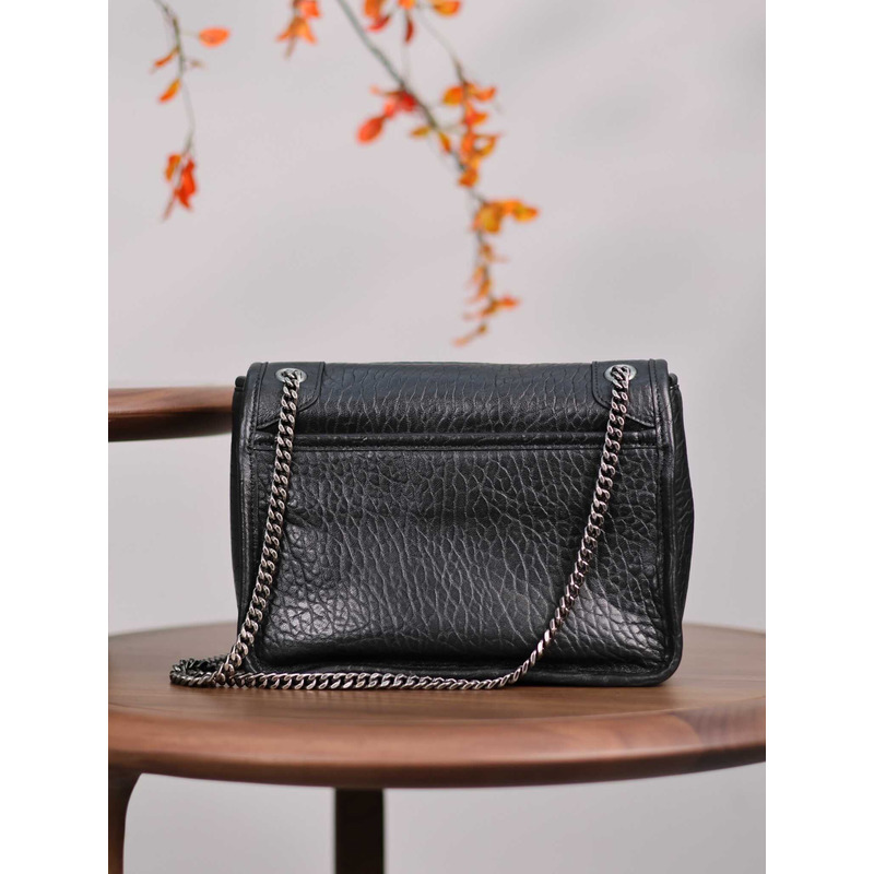 Saint Laurent Niki Grained Lambskin Baby Bag Black