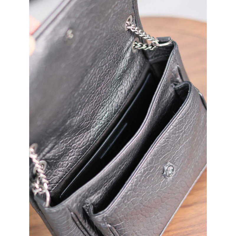 Saint Laurent Niki Grained Lambskin Baby Bag Black