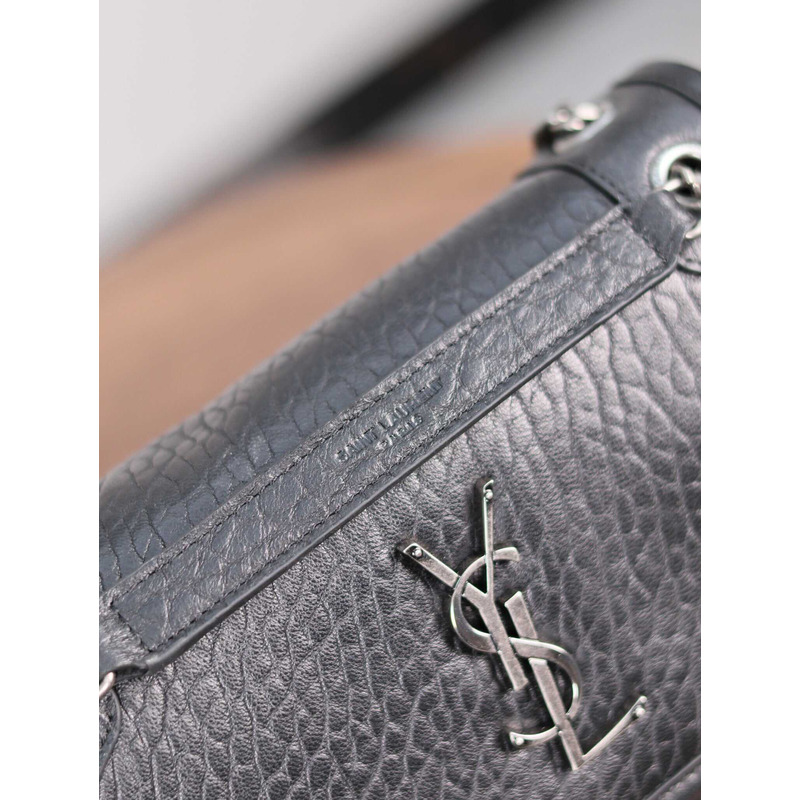 Saint Laurent Niki Grained Lambskin Baby Bag Black