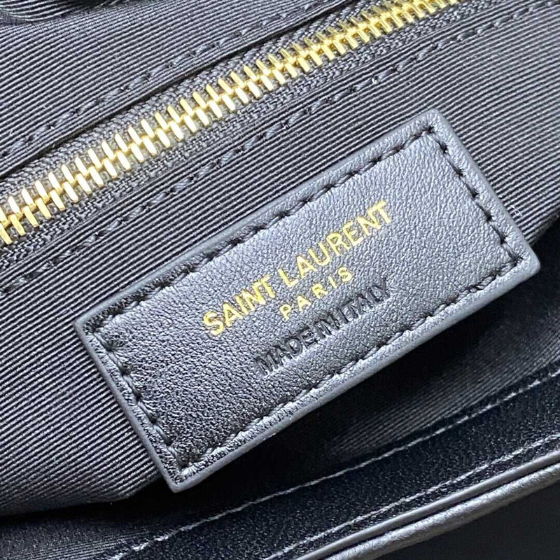 Saint Laurent 87 In Quilted Lambskin Black