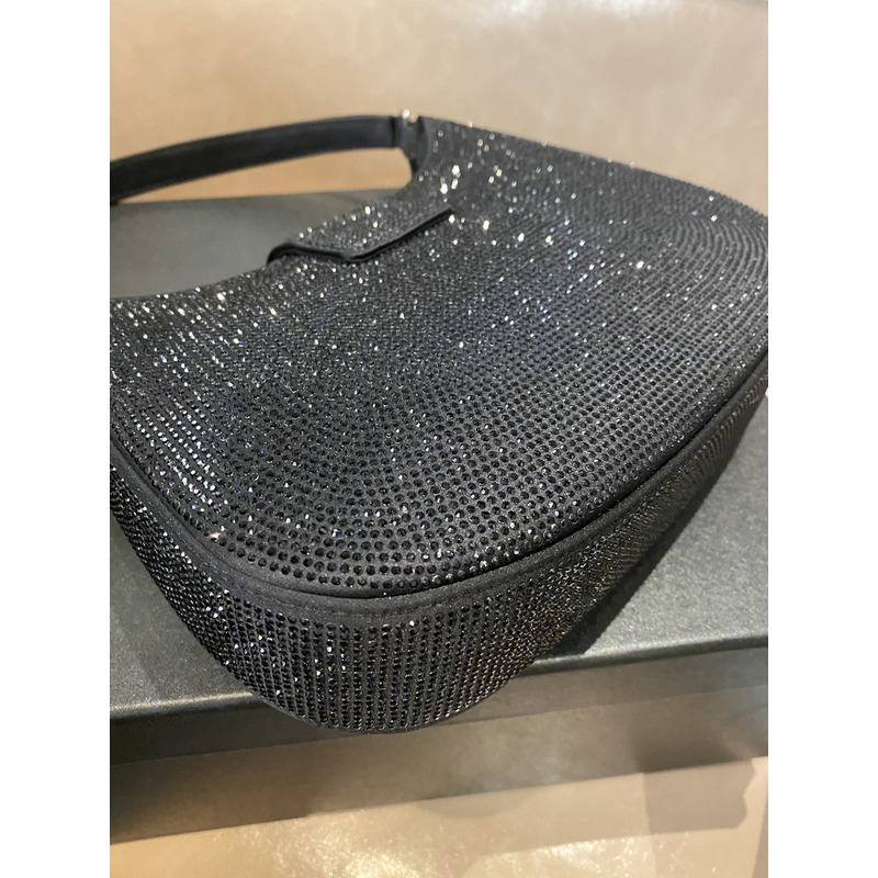 Alexander Wang Denim Mini Shoulder Bag Black