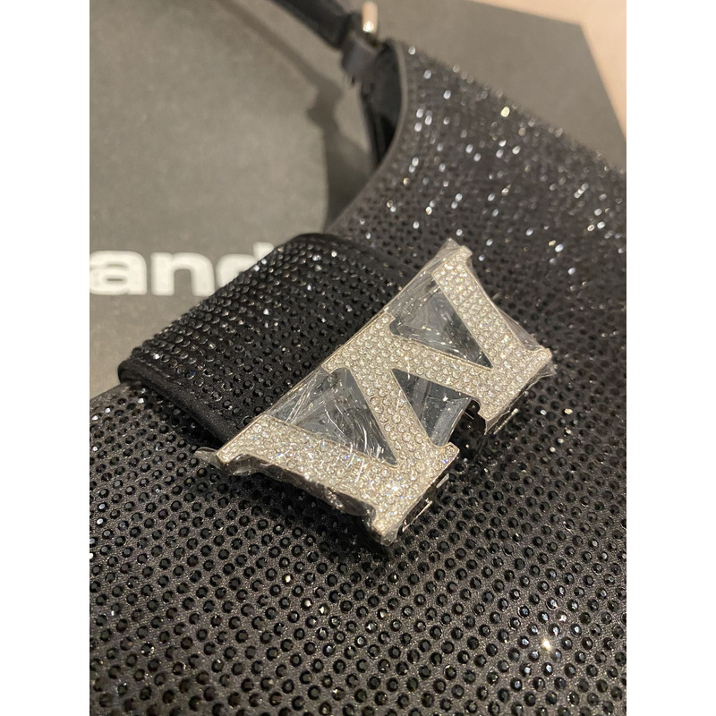 Alexander Wang Denim Mini Shoulder Bag Black