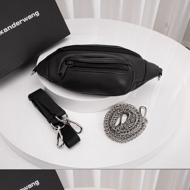 Alexander Wang Attica Fanny Pack In Nappa Leather Black