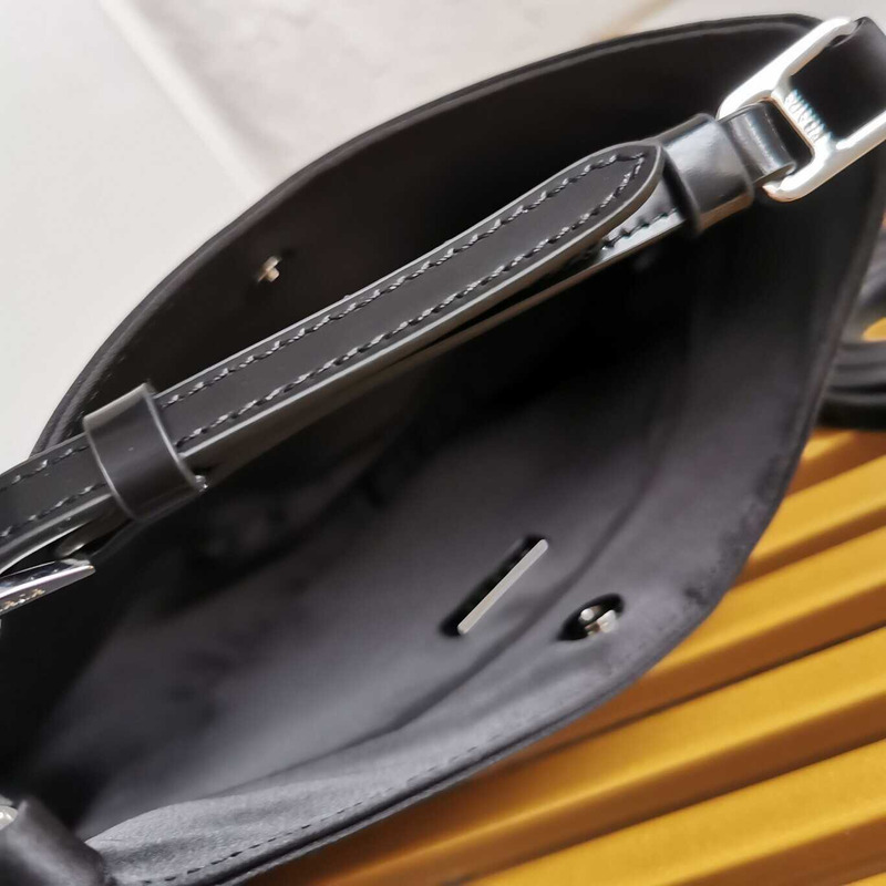 Pra*a cleo satin bag with crystals black