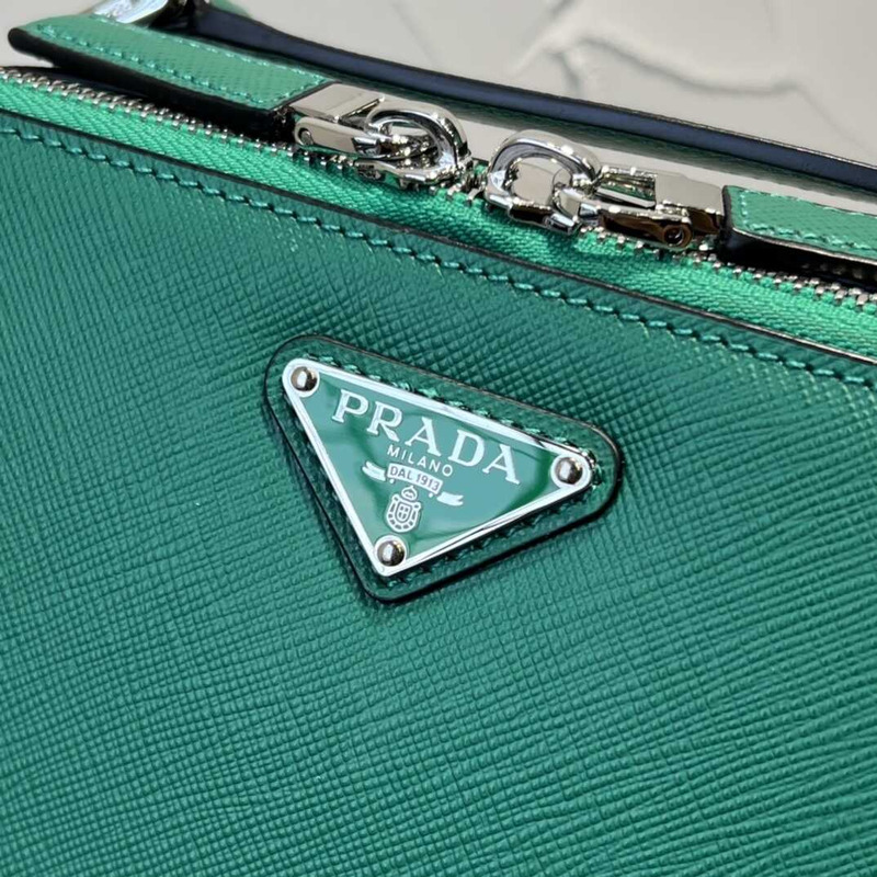 Pra*a medium brique saffiano leather bag mango