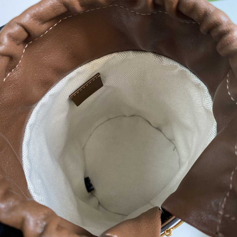 G*u*i horsebit 1955 bucket bag brown