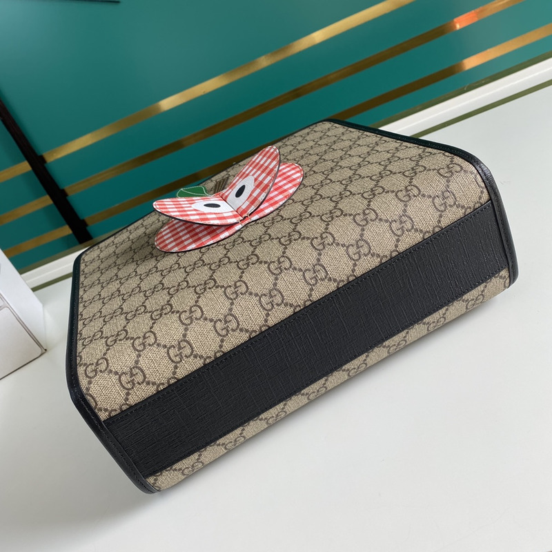 g*u*i gg S*p*e canvas apple kids tote bag brown