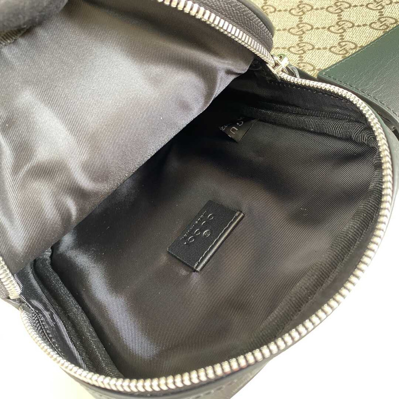 G*u*i belt bag with 2 pouches brown