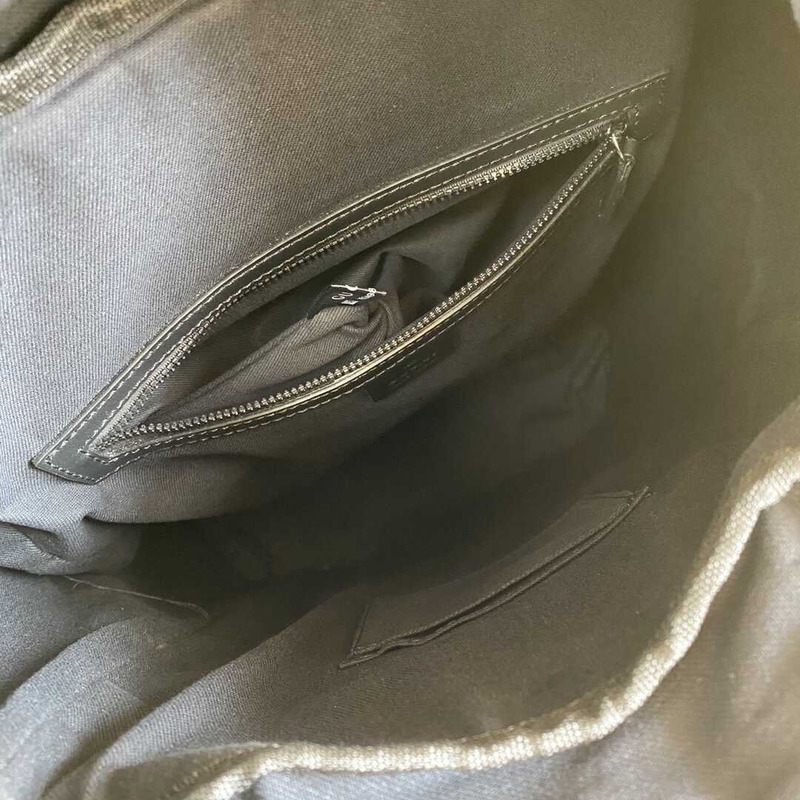 G*u*i techno canvas embroidered tiger backpack black