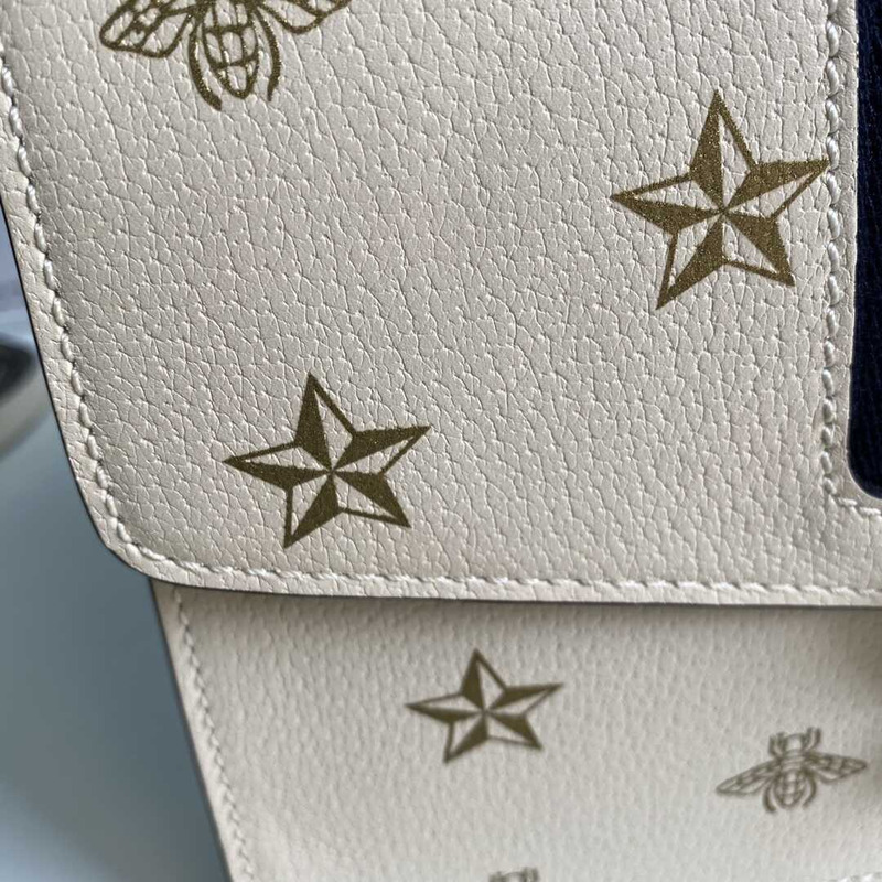 G*u*i sylvie bee star small shoulder bag white