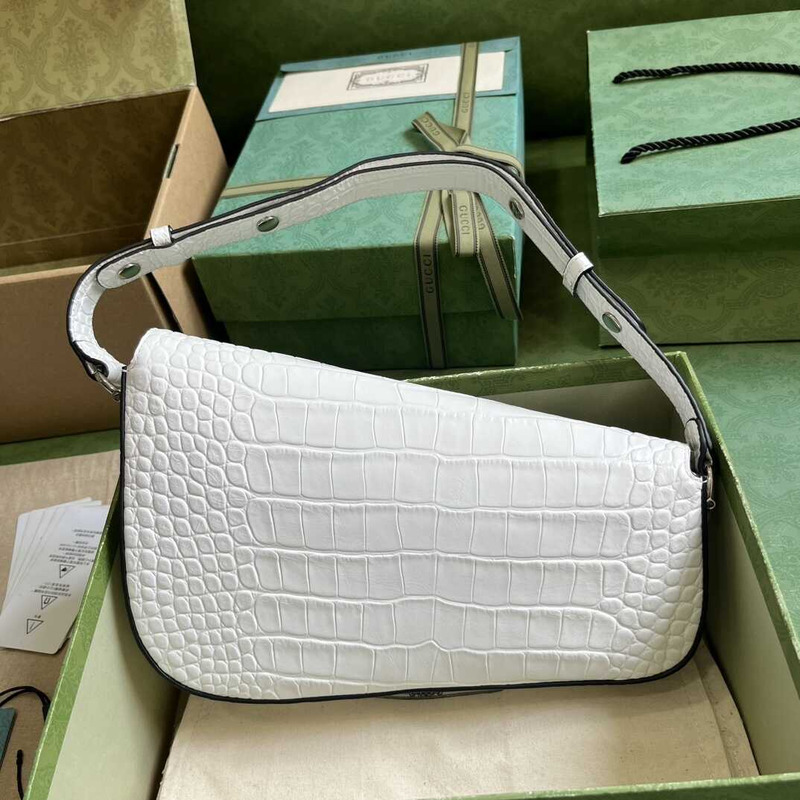 G*u*i horsebit 1955 small shoulder bag white