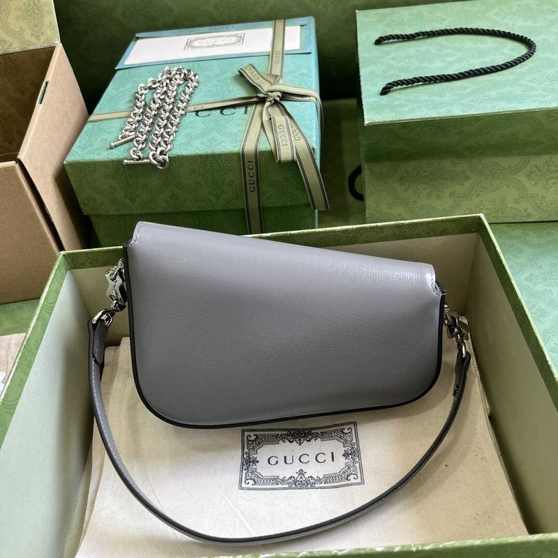 G*u*i horsebit 1955 mini shoulder bag grey