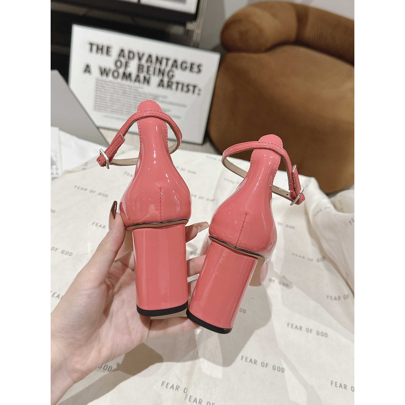 forever D*or high heel pump pink patent calfskin